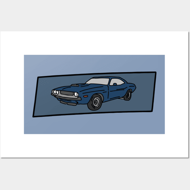 old muscle car Wall Art by fokaction